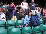 Getting ready to cheer on the NZ sevens team at Twickers