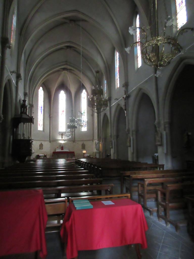 chandeliers in church